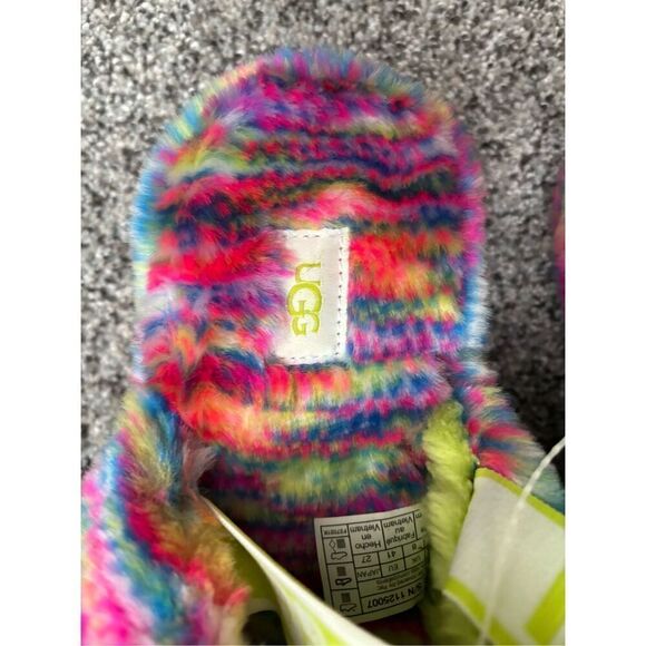 UGG Women’s Fluff Yeah Pixelate Slingback Sandals/Slippers Sz 10 - Picture 3 of 6